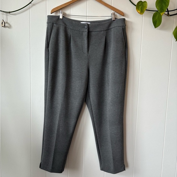 Addition Elle Gray Viscose Blend Trouser Pants Size 18 - Picture 1 of 6